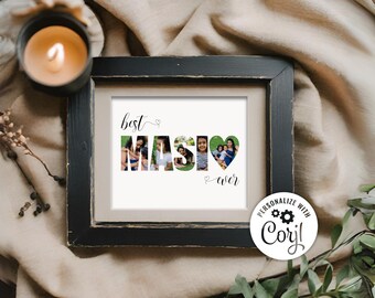 Best MASI Ever Photo Collage | Personalized Gifts for Aunt | Custom Christmas Gift | Editable Photo Collage Gift for Masi