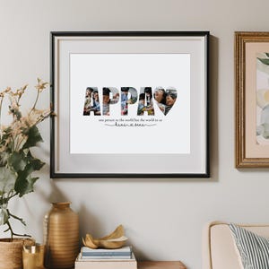 Appa Photo Collage Gift | Personalized Keepsake Wall Art (Digital Download)