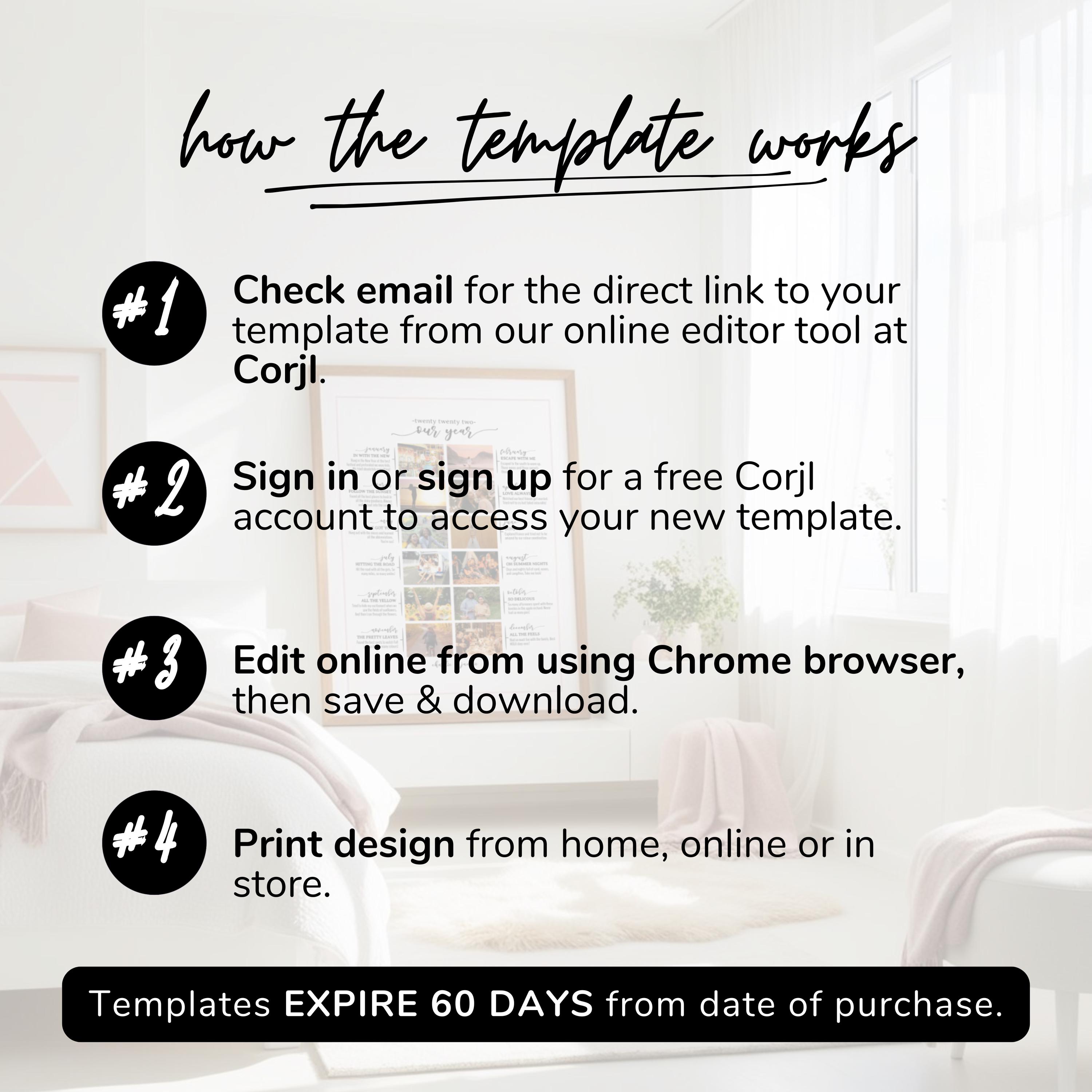 Relationship Timeline Photo Collage Template| 20 Photo Milestone ...
