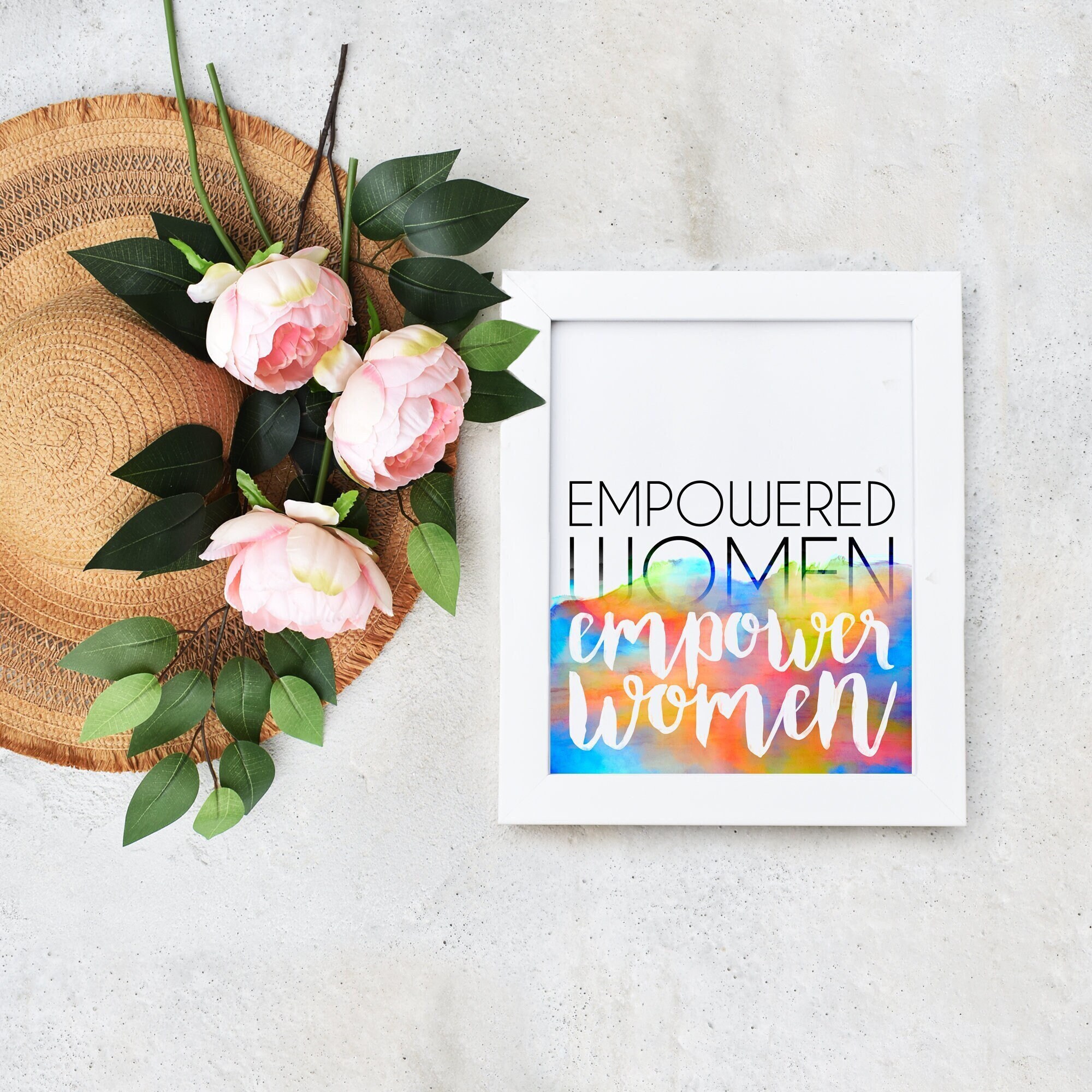 Empowered Women Empower Women PRINTABLE feminist motivational quote ...