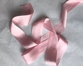 Petal Pink 1 3 8 quot wide 100 Silk Taffeta Ribbon