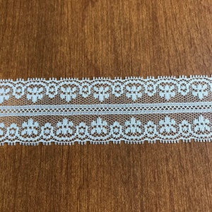 1.5” wide Double Edged Scalloped Lace Trim