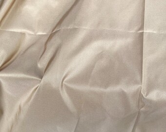 Tan heavyweight acetate tailoring lining precut fabric remnants approx 2 yards
