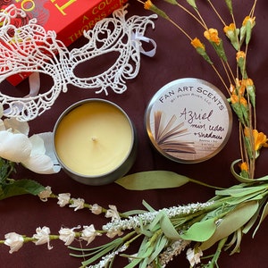 Azriel Literary Inspired Book Boyfriend Scented Soy and Beeswax Hand Poured Candle