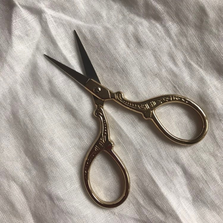 Vintage Style Engraved Embroidery Scissors - Etsy