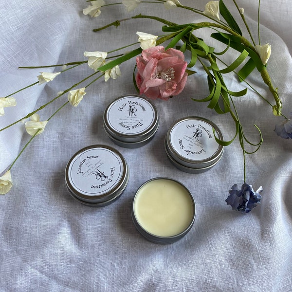 18th Century Historical Vegetarian Organic Hair Pomade Pomatum Moisturizer and Conditioner Floral Scents