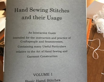 Hand Sewing Stitches and Their Usage Hand Bound Historically Inspired Paperback Folio Book