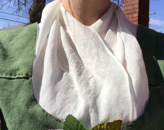 Fine White Linen Large Triangular Kerchief Fichu 18th Century Etsy