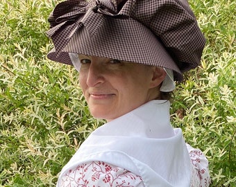 Made To Order RTW Yorktown 18th Century Silk Bonnet
