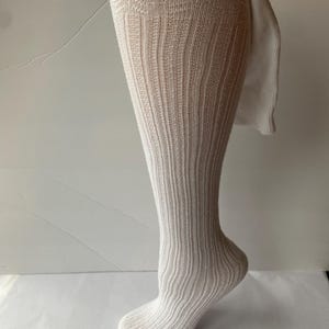 Adult Figured Cotton Stockings and Garters Set 18th Century 19th Century Regency Victorian Historical Style