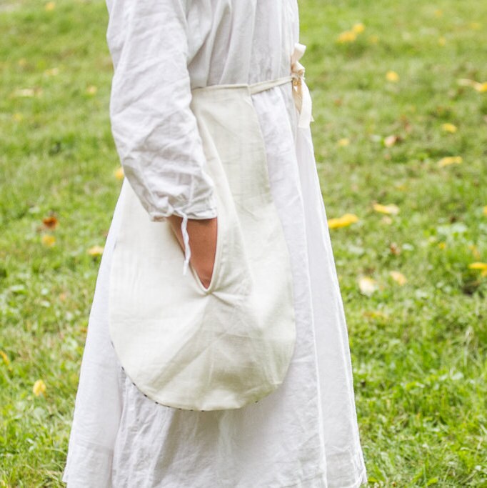 Linen or Homespun Double Pocket Historical Colonial Style