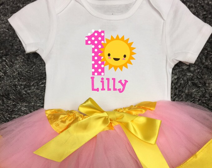 You Are My Sunshine Birthday Outfit 1st Birthday Outfit Baby Etsy