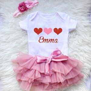 Girls Valentine&#39;s Day Outfit Pink and White, Girls Valentines Shirt, Heart Shirt, Baby Girl Valentine Day Outfit, Heart shirt outfit