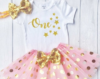 1st Birthday Girl Outfit, First birthday girl outfit , 1st birthday outfit, birthday princess, Twinkle Twinkle little star, One year old