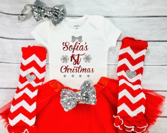 baby girl first christmas dress