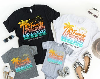 Custom Family Vacation Shirts 2022, Family Vacation Photoshoot, Matching Family set, Family Getaway