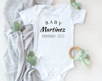 Pregnancy Announcement Bodysuit, Coming Soon, Baby Name Announcement, Baby Shower Photo Prop