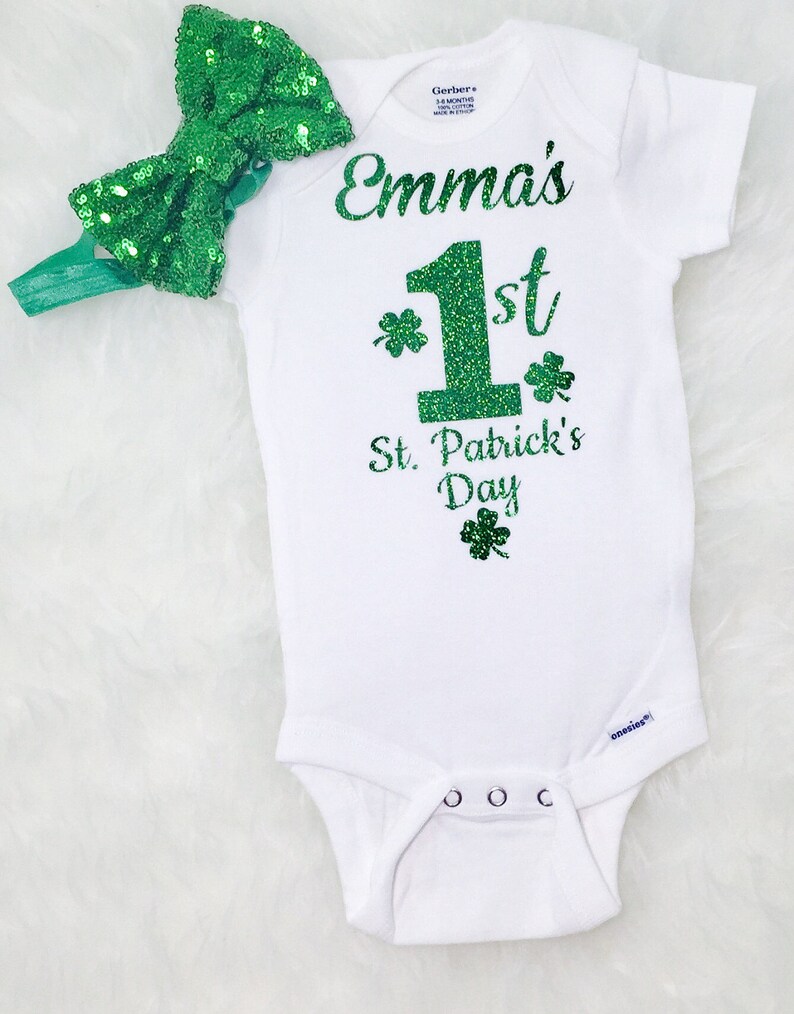 first st patrick's day onesie