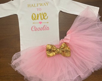 cantha asymmetric dress It's My Half Birthday Cupcake Cotton Baby Onesie  Glad Mumma