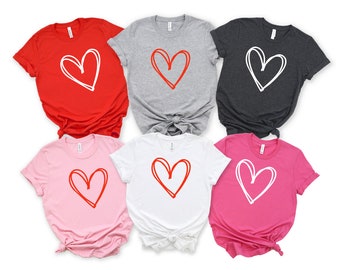 Valentines day shirt for women - cute and modern heart design