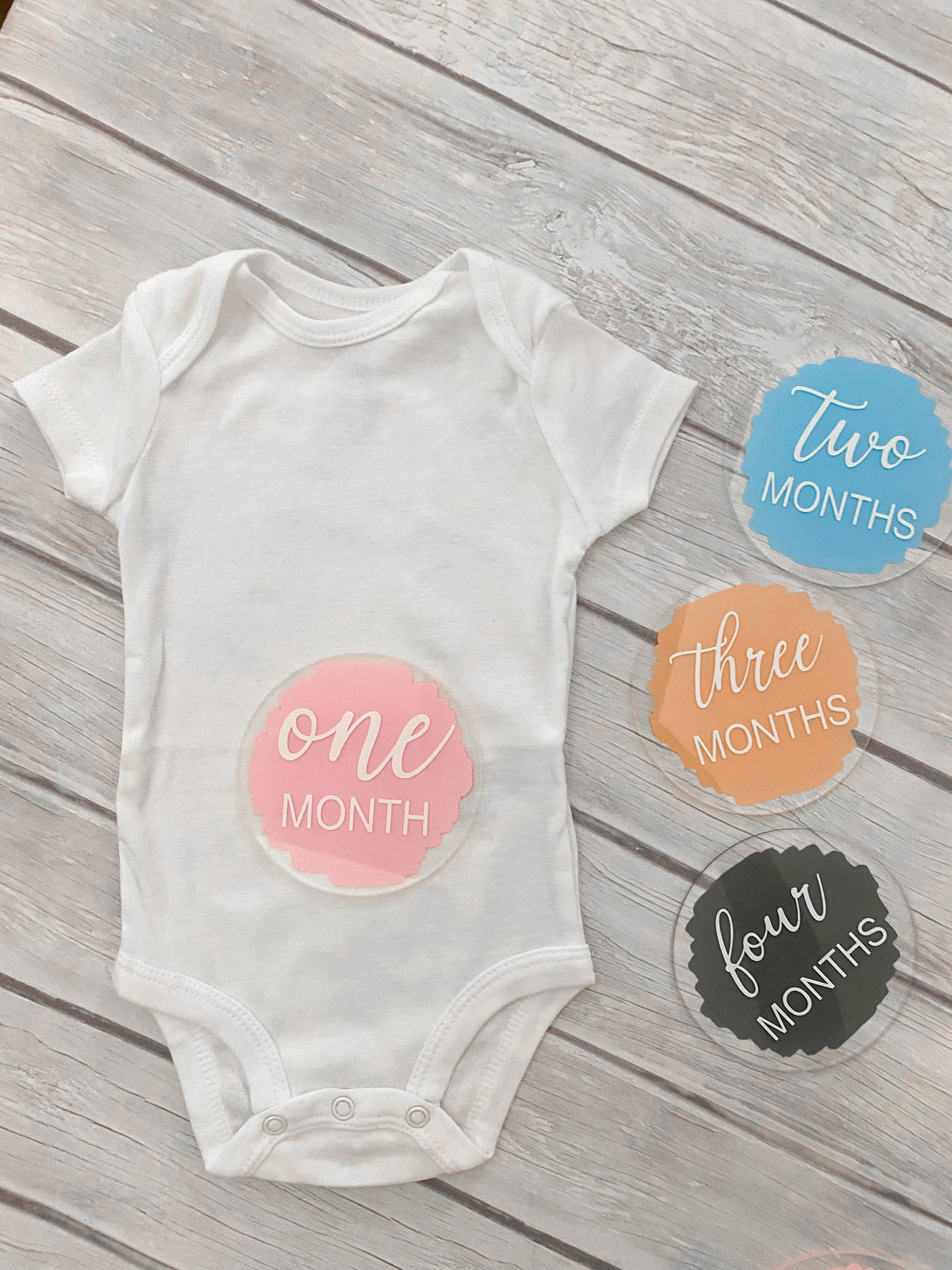 Acrylic Baby Monthly Milestone Discs 12 Month Set - Etsy