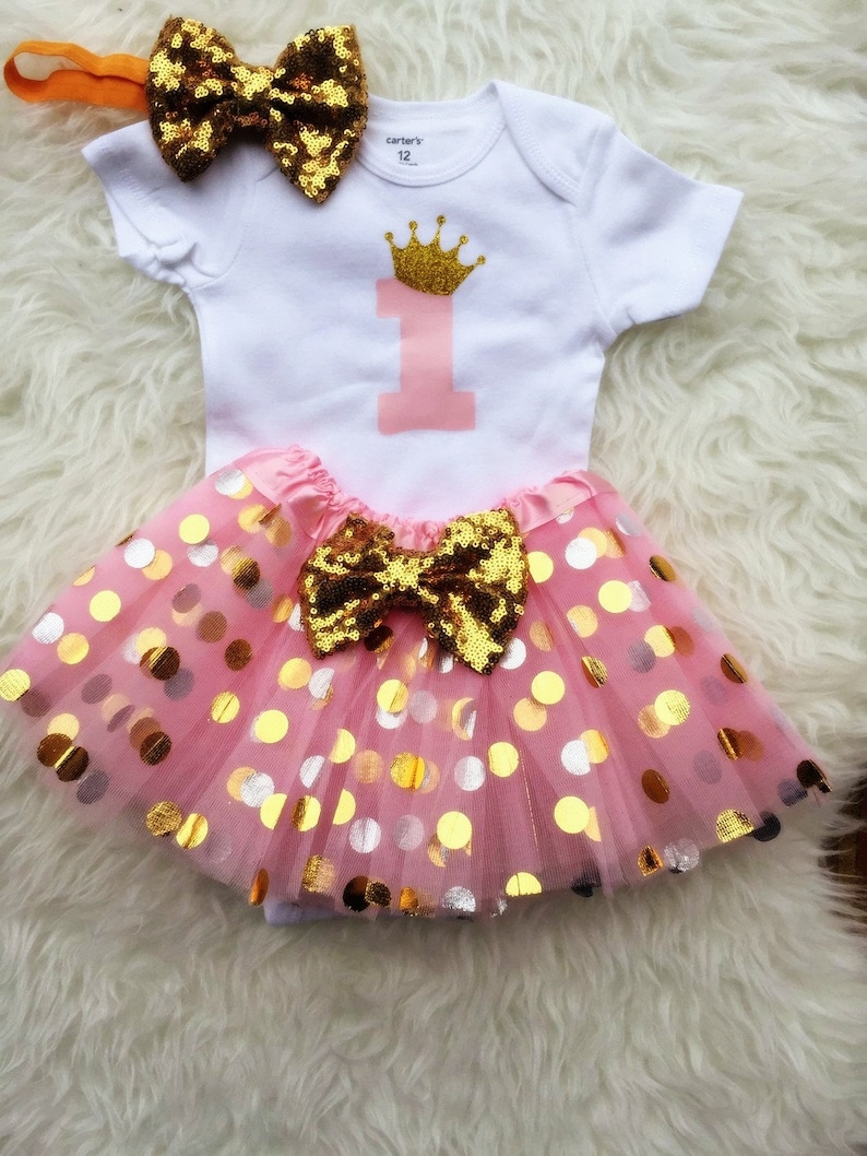 First Birthday Outfit Girl 1st Birthday Outfit Baby Girl Etsy