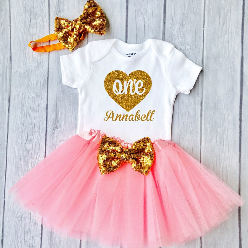 1st Birthday Girl Outfit 1st Birthday Outfit Baby Girl First Etsy