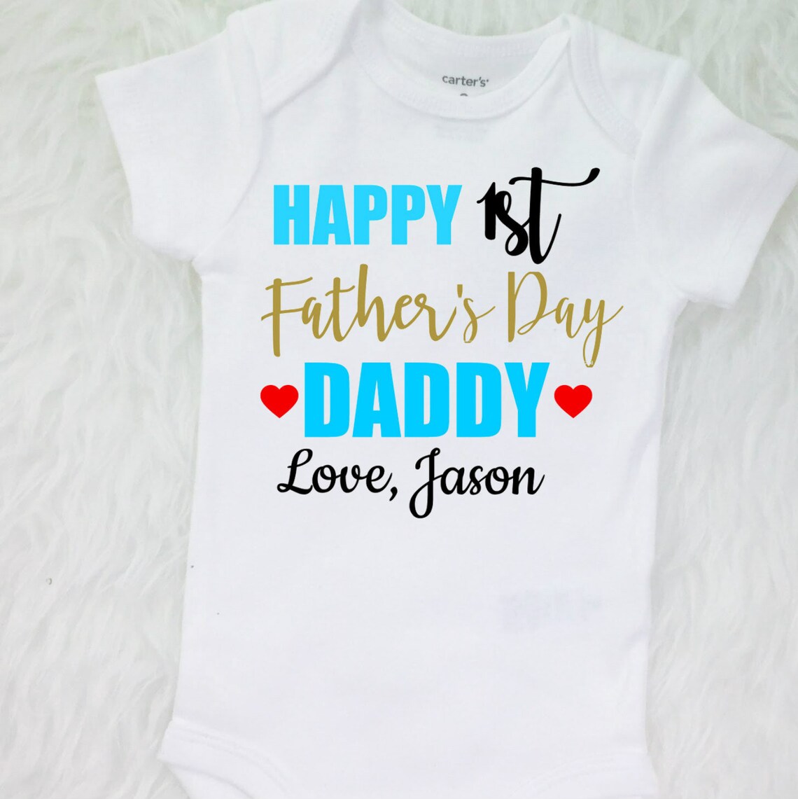 1st Fathers Day 1st Father's Day Outfit Baby Boy Etsy