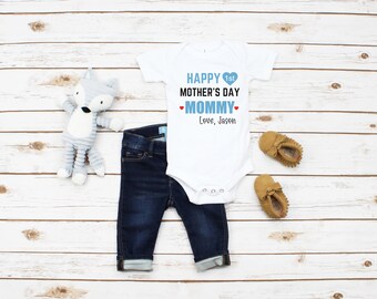 Happy 1st Mothers Day Baby Boy Outfit, First Mothers Day outfit , Happy Mothers Day dress for Boy,  Mothers Day Gift from baby boy