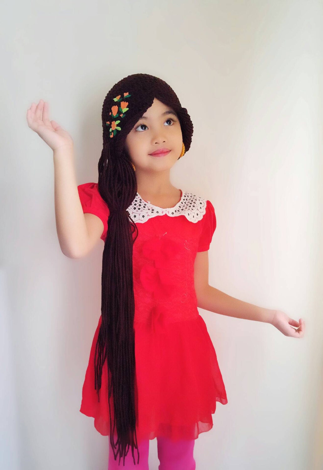 Elena of Avalor Crochet Wig Hat Disney 