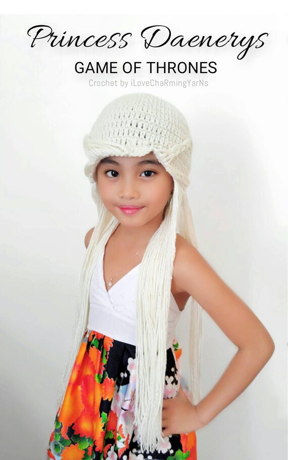 Daenerys Targaryen Wig Hat Game Of Thrones Wig Costume Etsy