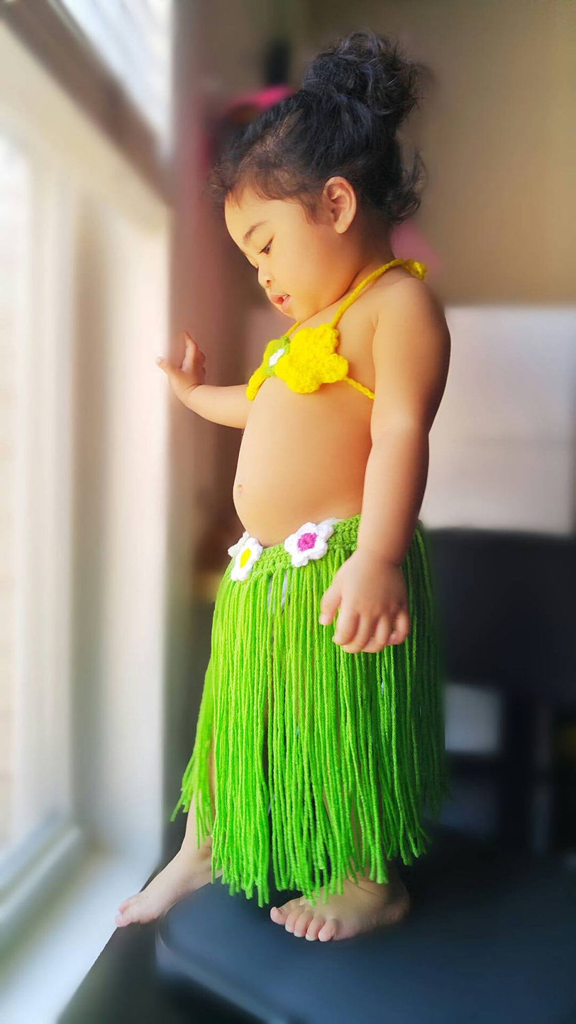 Crochet Hawaiian Hula Set Baby Hula Outfithula Girl Out
