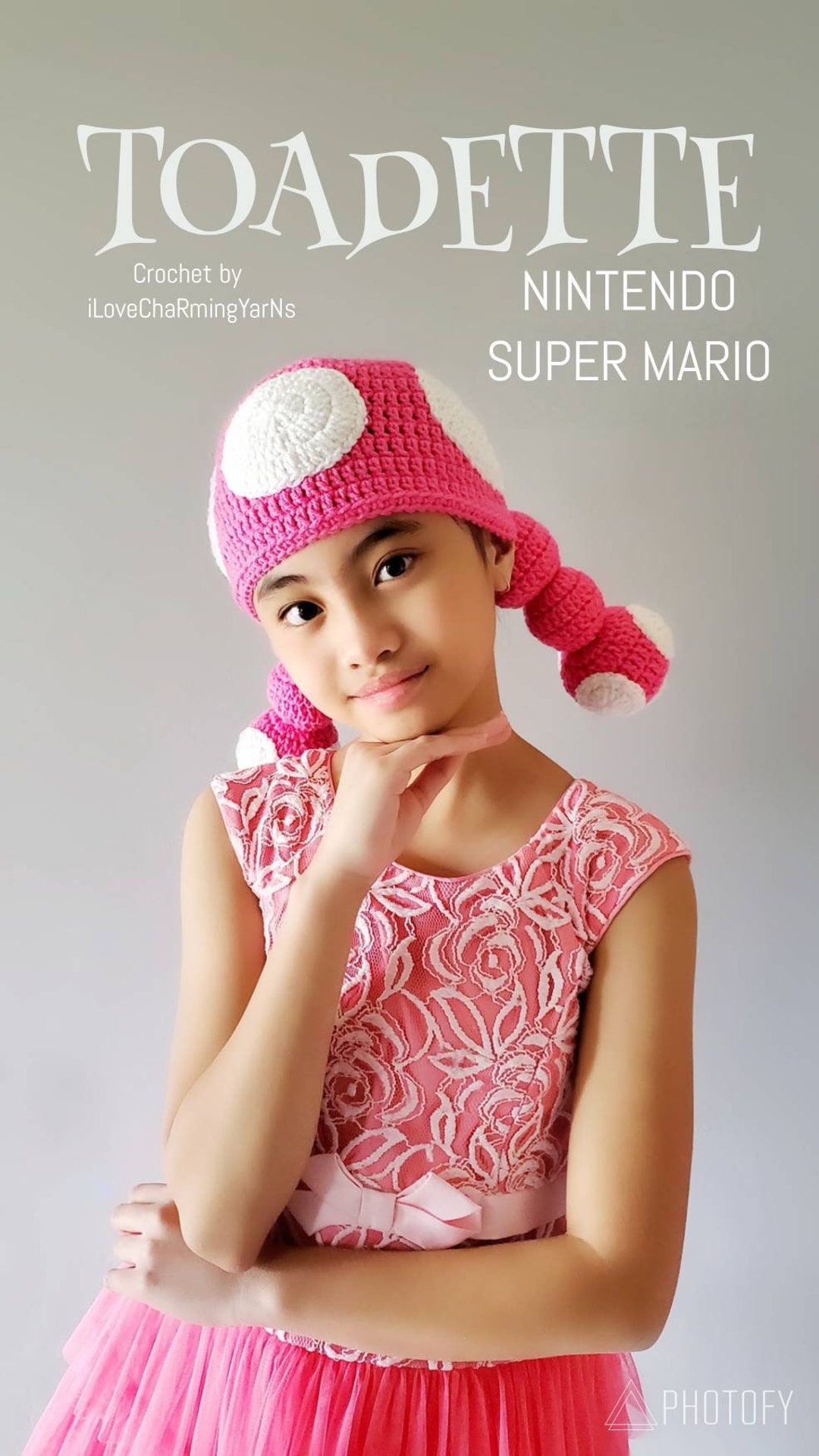 Toadette, cappello Toadette, berretto Toadette, costume super mario,  costume Nintendo, cappello Yoshi, Yoshi, cappello Mario, berretto Mario, Super  Mario, Rosa -  Italia