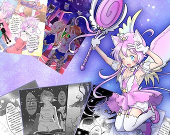 Downloadable manga 7 volume series: Magical Princess Sky original magical girl / mahou shoujo indie comic book