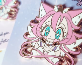 Magical girl enamel pin 25mm - Magical Princess Sky angel