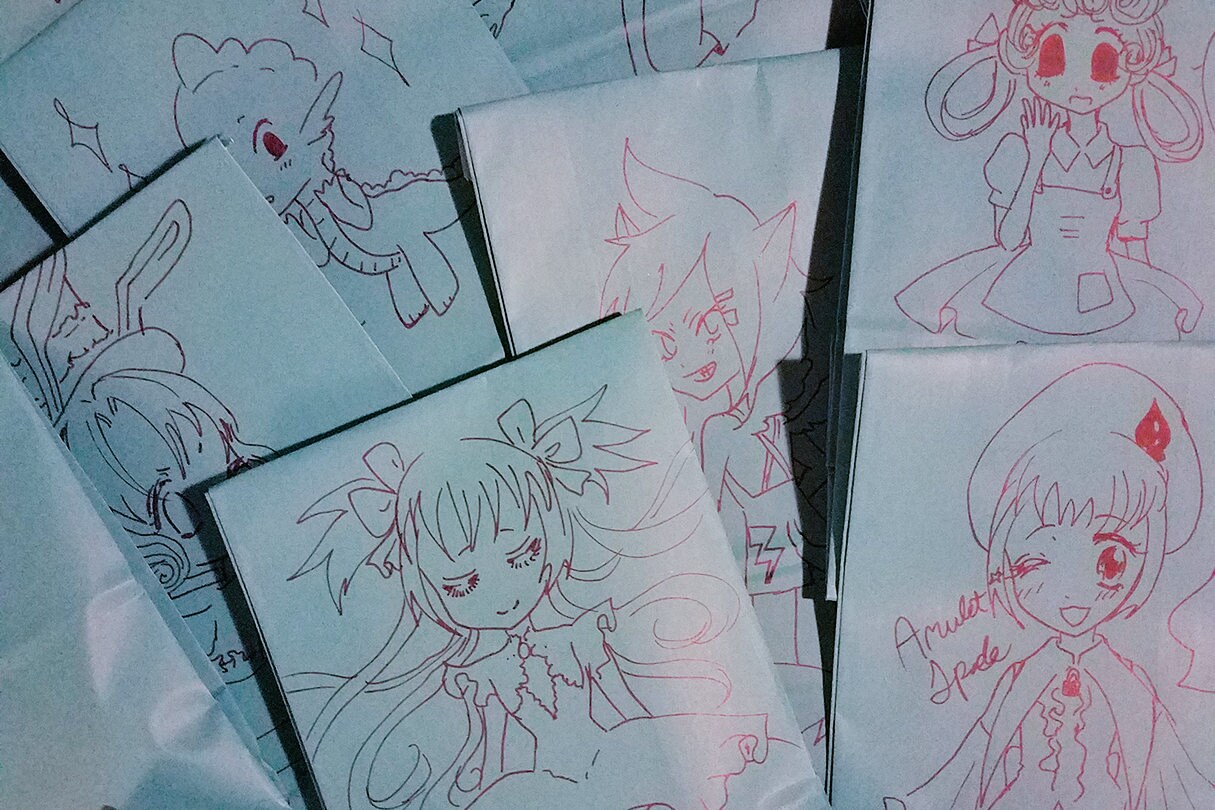 Blue Grab Bags Original And Fanart Includes Kawaii Prints