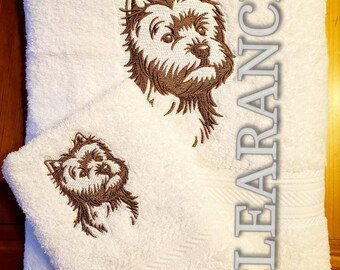 Clearance Item West Highland Terrier Bath Set Westie Bath Etsy