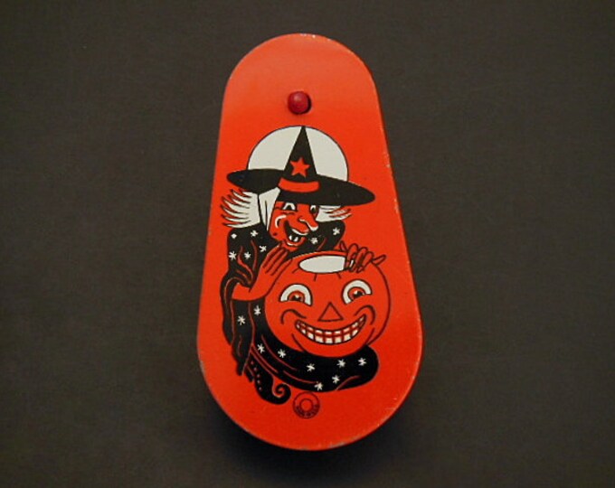 Vintage Halloween Noisemaker Tin Noisemaker Vintage Etsy