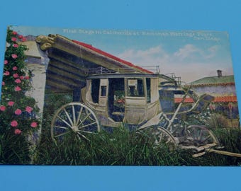 Vintage San Diego California Historical Postcard Souvenir Ephemera Collectible Travel Memorabilia