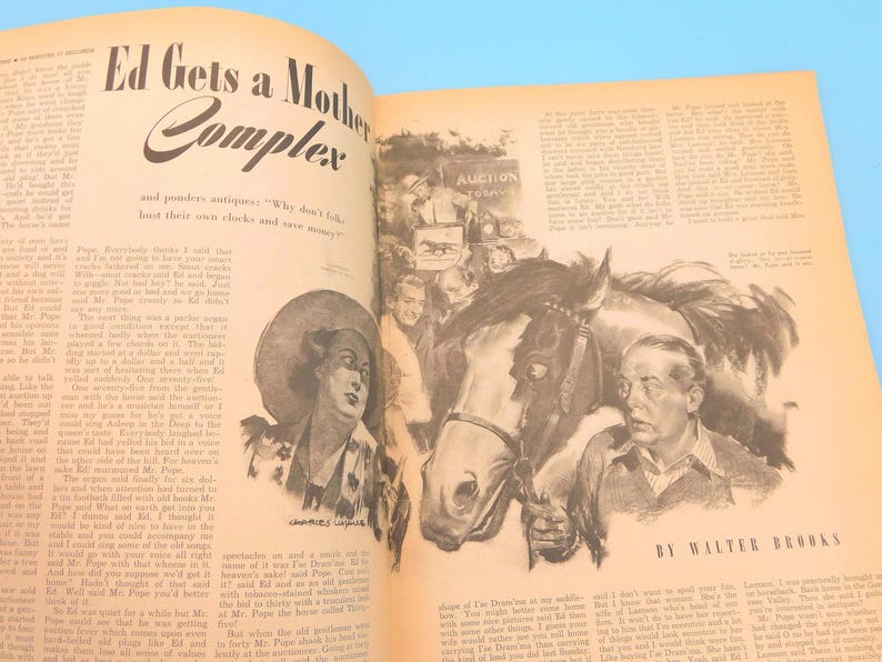 Vintage Magazine, Vintage Liberty Magazine, Collectible Military Magazine, WWII Short Stories, Jack Benny, Vintage Ephemera image 8