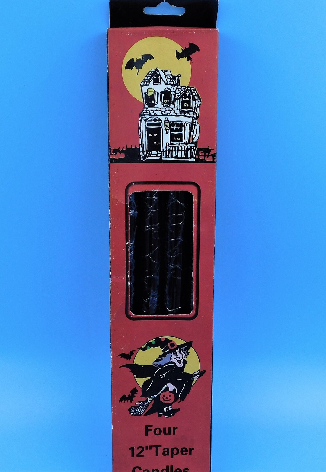 Black Halloween Tapers. Halloween Candles, Halloween Candlesticks ...