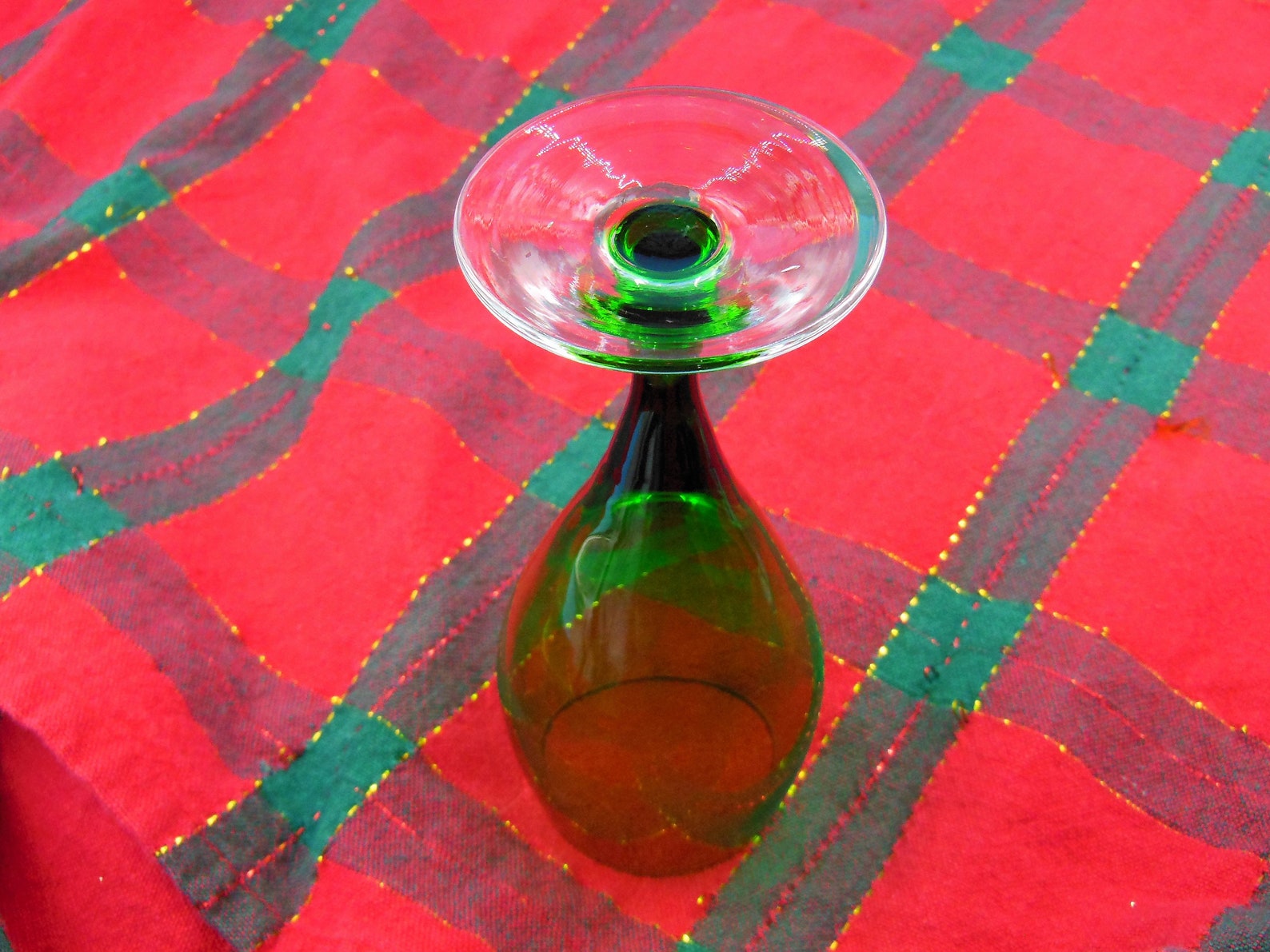 Vintage Cocktail Glasses Green Vintage Stemware Retro Etsy