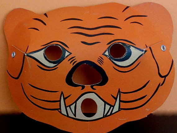 Vintage Halloween, Vintage Masqurade Mask, Lumino… - image 2