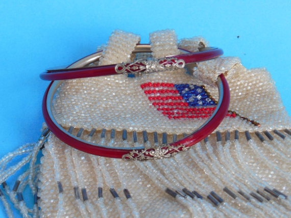 Vintage Reticule Purse, Rare Military Sweetheart … - image 3