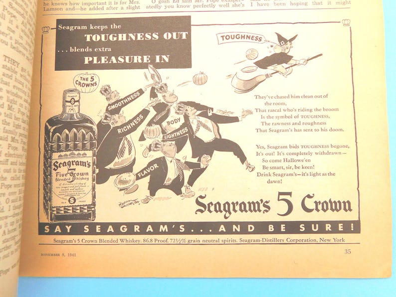 Vintage Magazine, Vintage Liberty Magazine, Collectible Military Magazine, WWII Short Stories, Jack Benny, Vintage Ephemera image 6