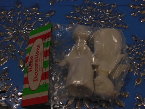 Angel Christmas Ornaments Vintage Christmas Angel Kissing Etsy