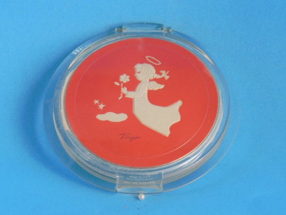 Vintage Compact, Lucite, Ziegfeld Zodiac Compact,