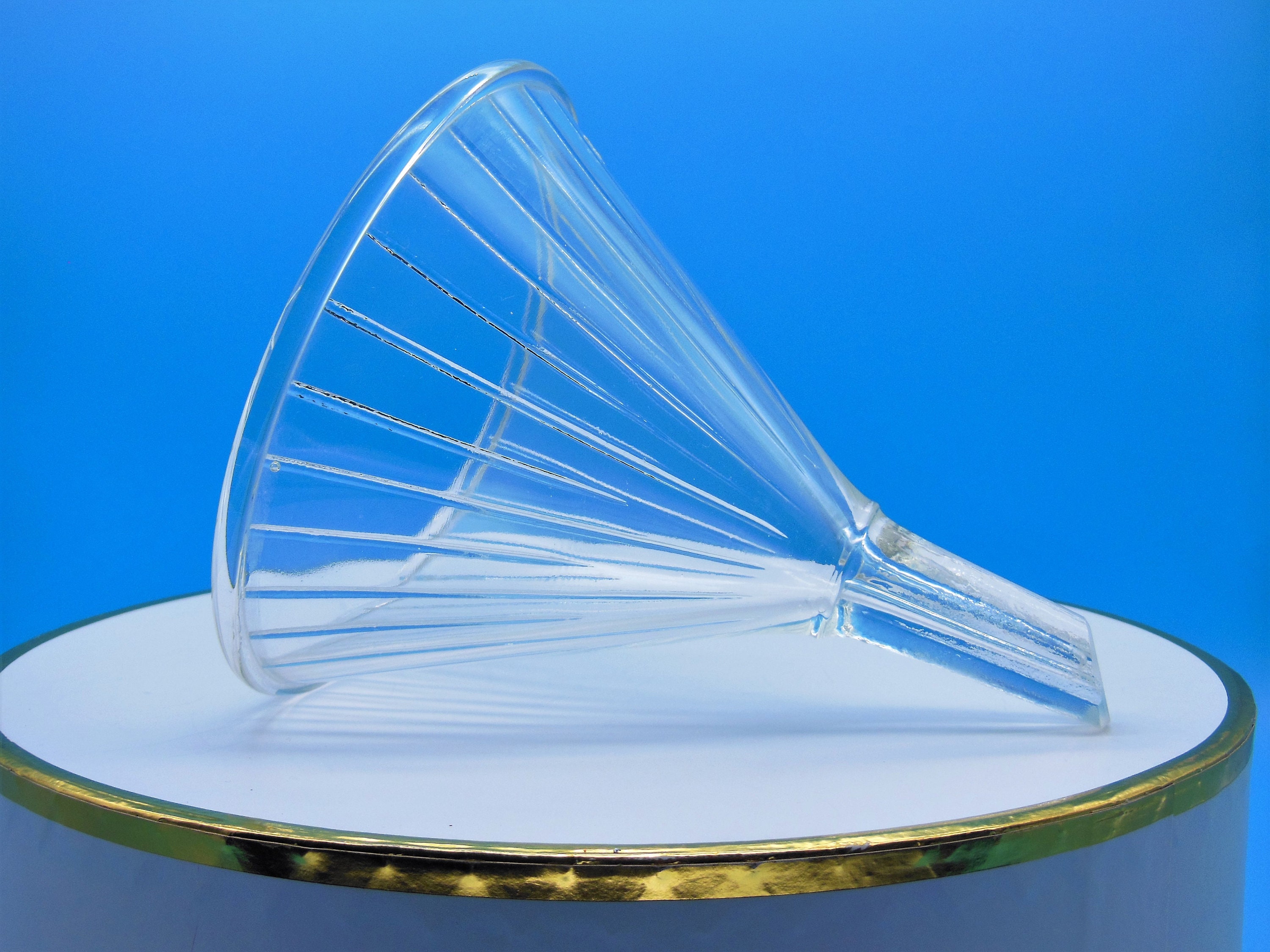 Glass Scientific Funnel Vintage Science Decor Laboratory Etsy