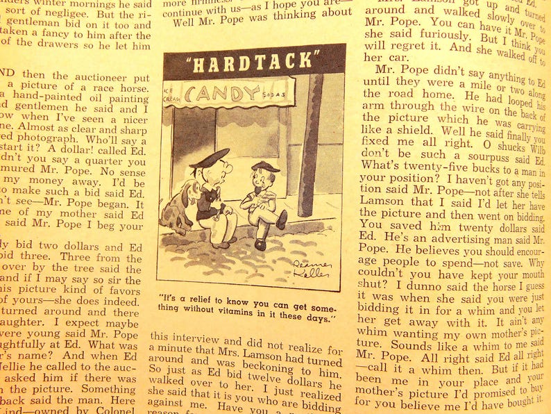 Vintage Magazine, Vintage Liberty Magazine, Collectible Military Magazine, WWII Short Stories, Jack Benny, Vintage Ephemera image 7