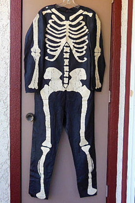 Vintage Halloween Costume, Vintage Skeleton Costu… - image 10